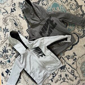 Nike Kids' Gray and Light Gray Hoodies